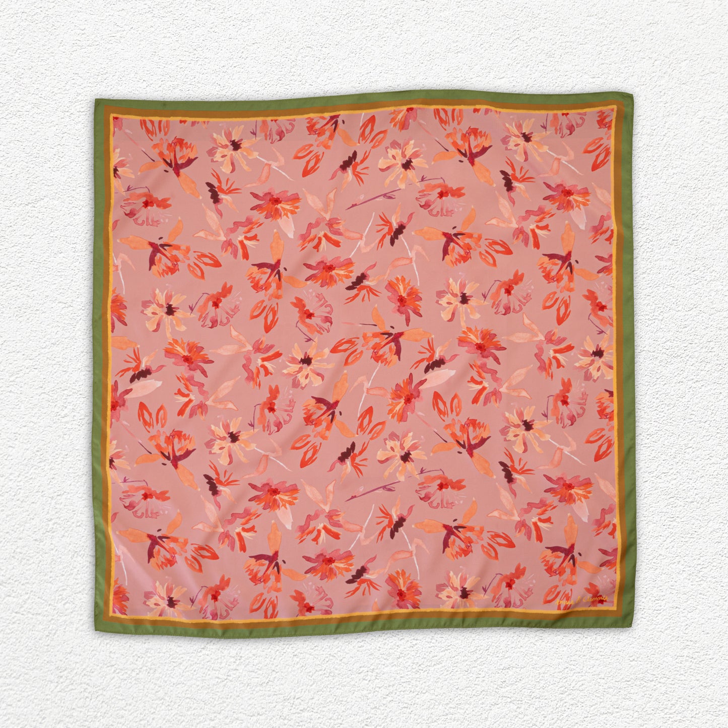 Annie Scarf - Pink Flowers